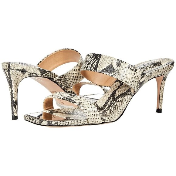 Aruana Snake-Embossed Leather Sandal 8.5 / Natural Snake / Snake-Embossed Leathe - Picture 1 of 10